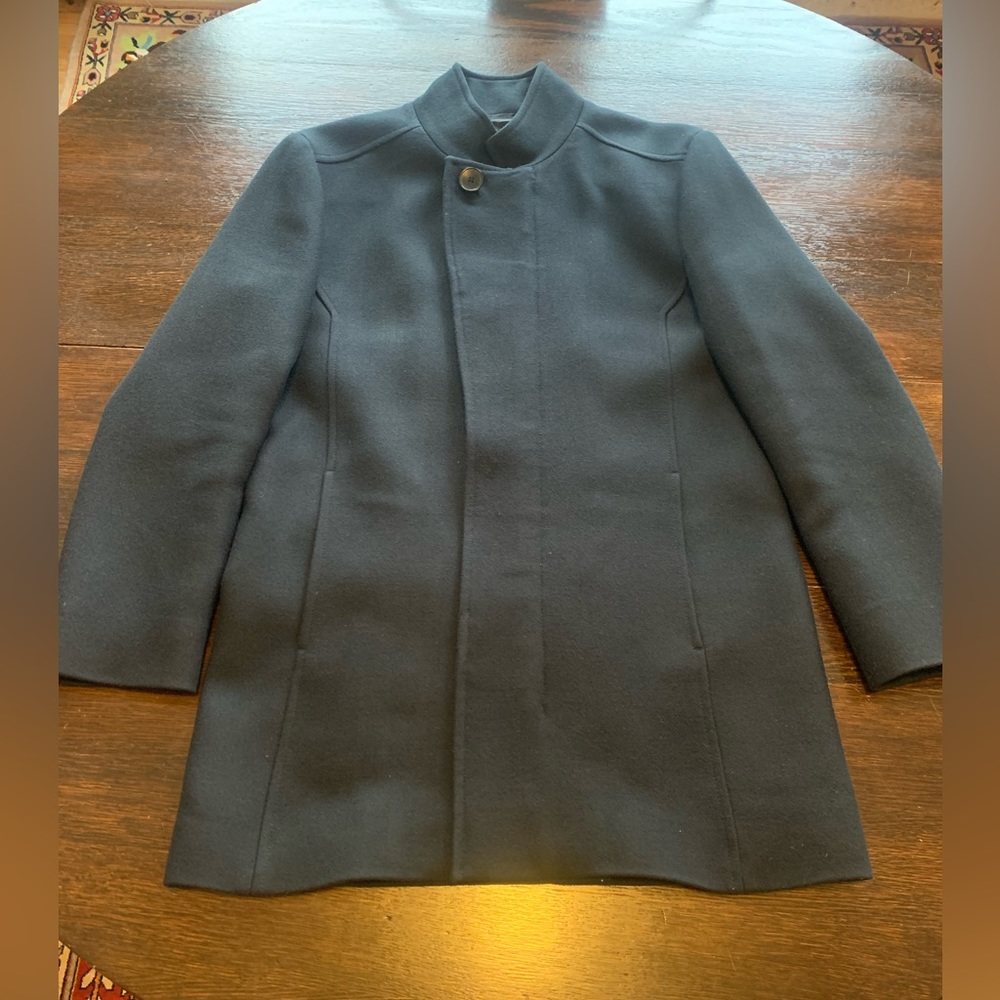 Men's Reiss Acres Woven Twill Jacket Size Small Dark Navy
